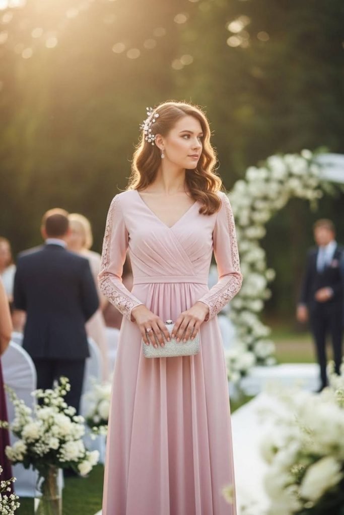 Simple Maxi Dress with Sleeves