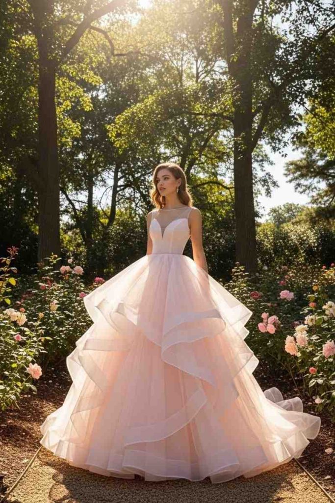  Simple Organza Ball Gown (Lightweight Version)