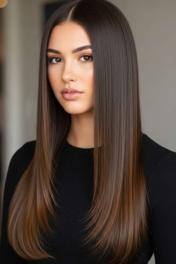  Sleek Straight Look