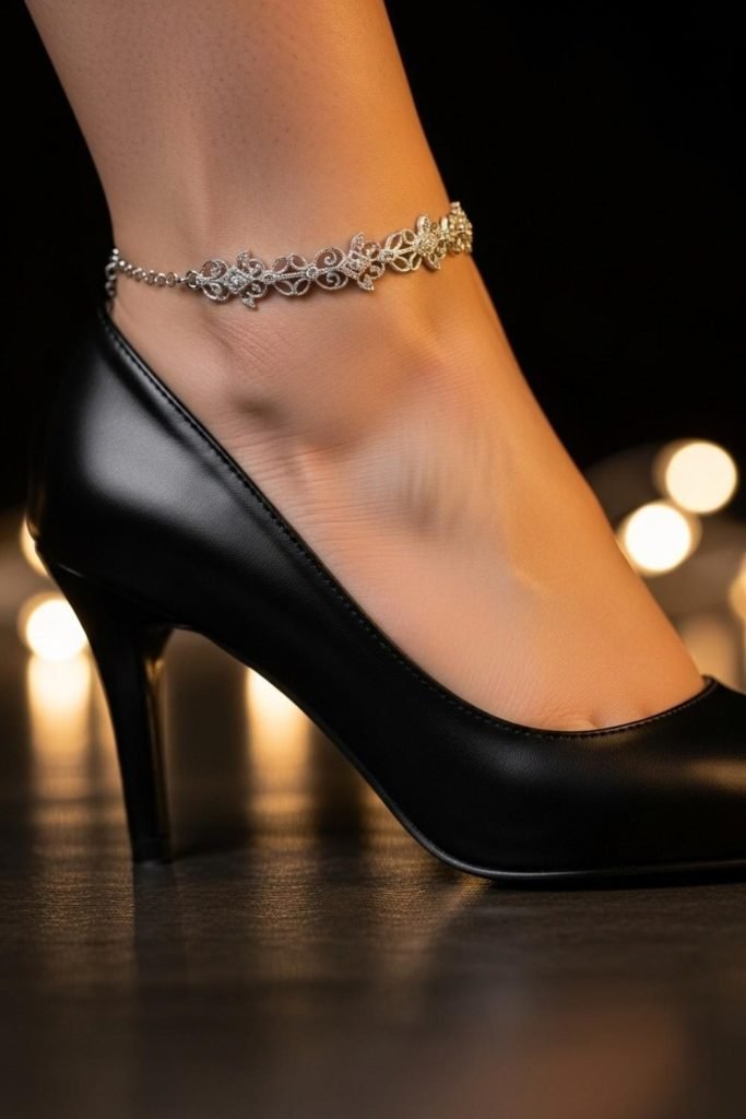 Statement Anklets for a Subtle Party Detail