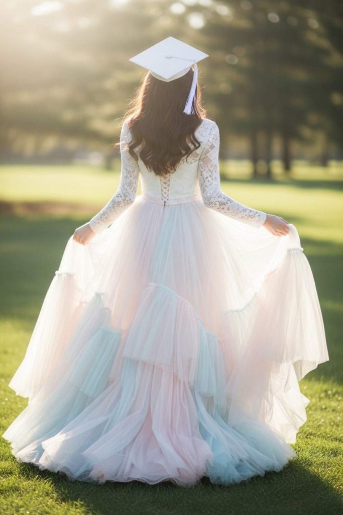Tulle Skirt Graduation Dress