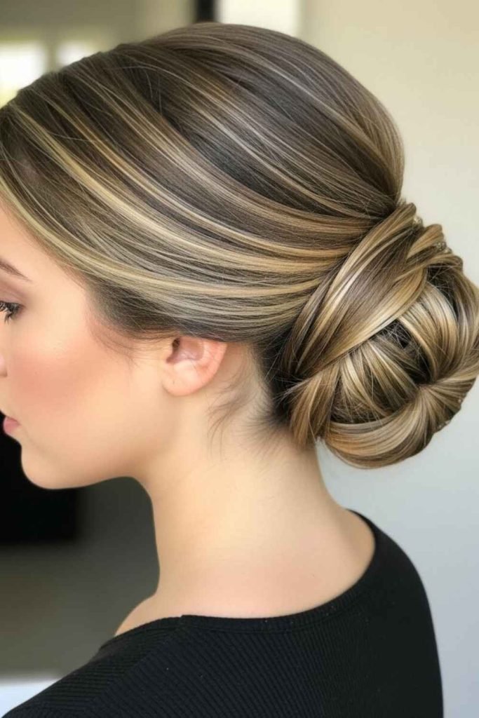 Twisted Low Chignon
