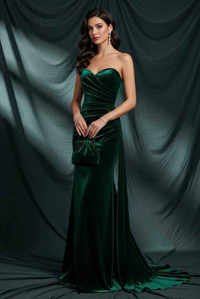 Velvet Evening Dress