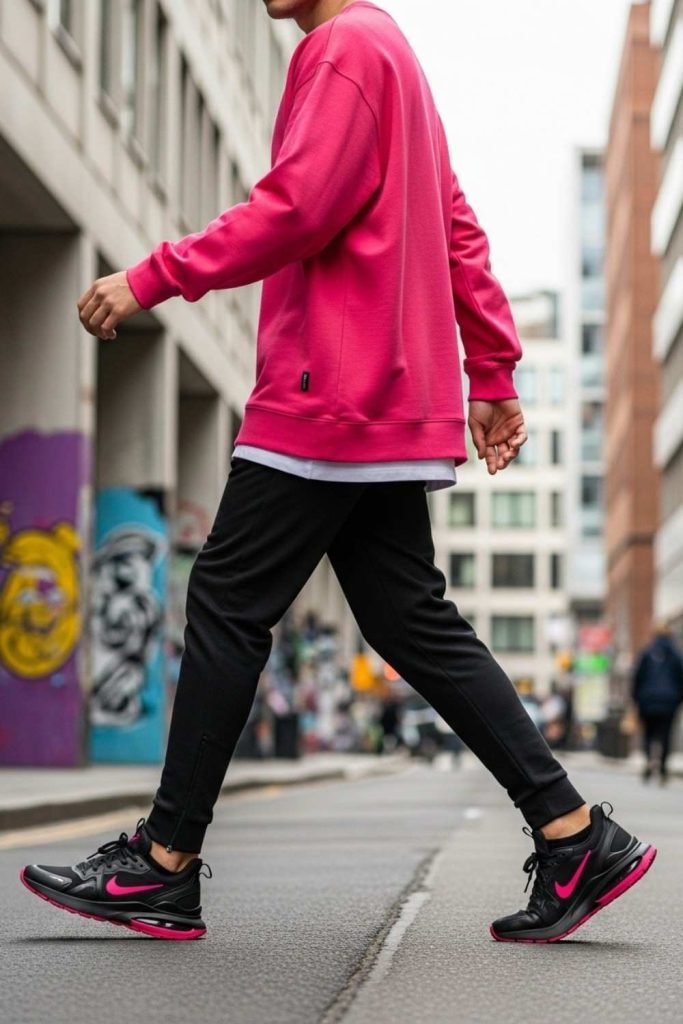 Watermelon Pink Sporty Style