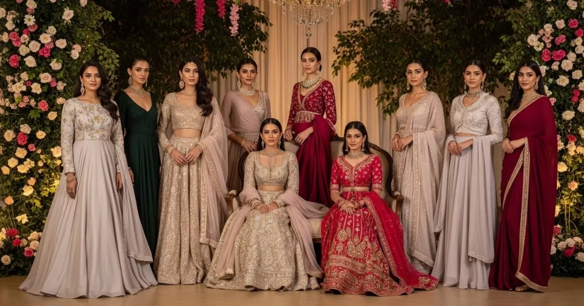 14 Wedding Party Wear Dresses: Elegant Styles to Look Stunning at Every Celebration