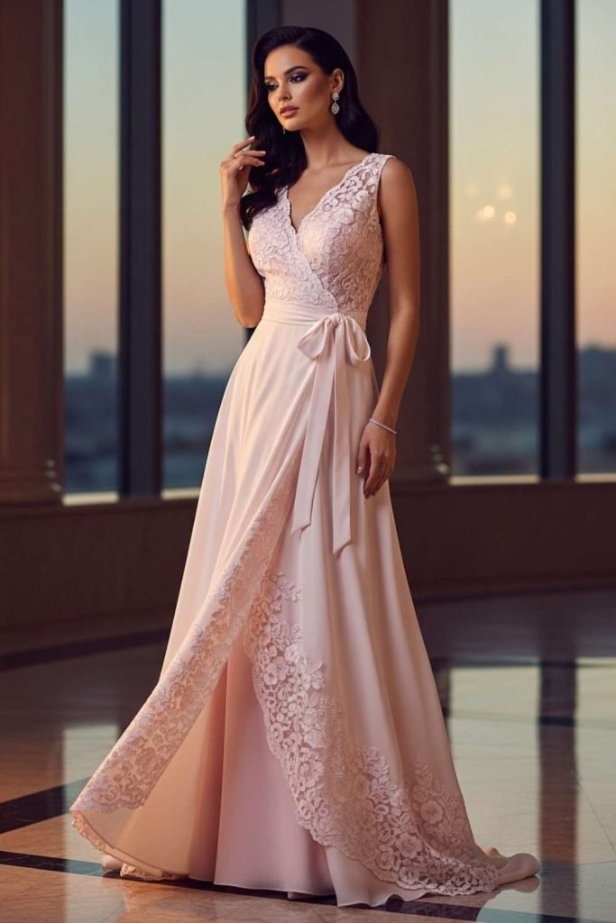 Wrap Evening Dress