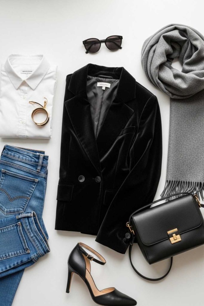 Balance Velvet With Matte Fabrics