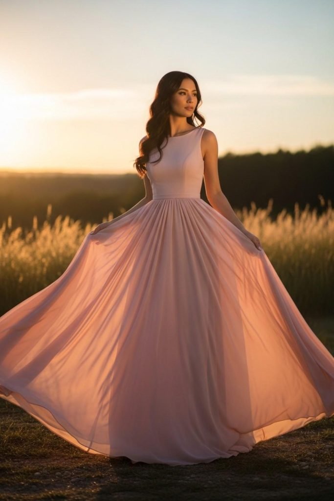 Blush Pink Maxi Dress