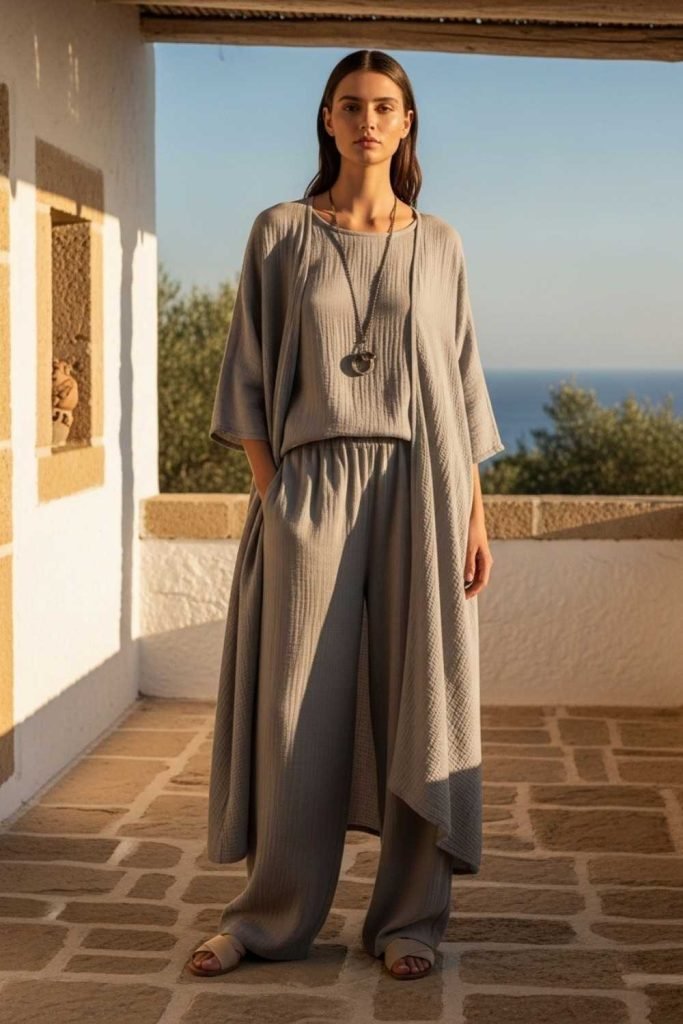 Breathable Monochrome Outfits