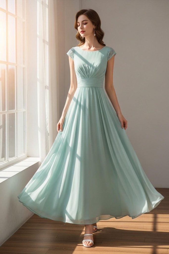 Chiffon A-Line Dress