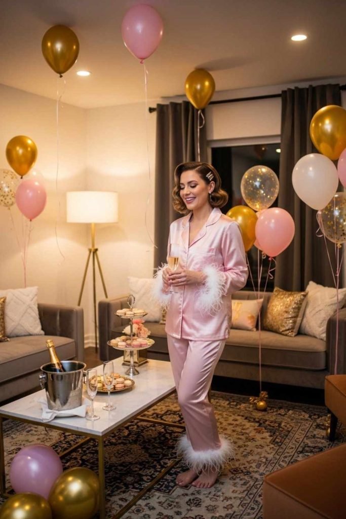 Cute Matching PJ Set for a House Party