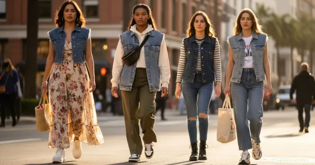 16 Modern Denim Vest Outfit Looks for 2026