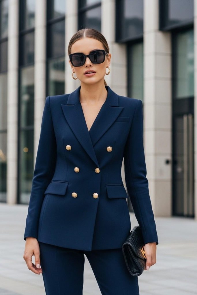 Double-Breasted Sharp Suit