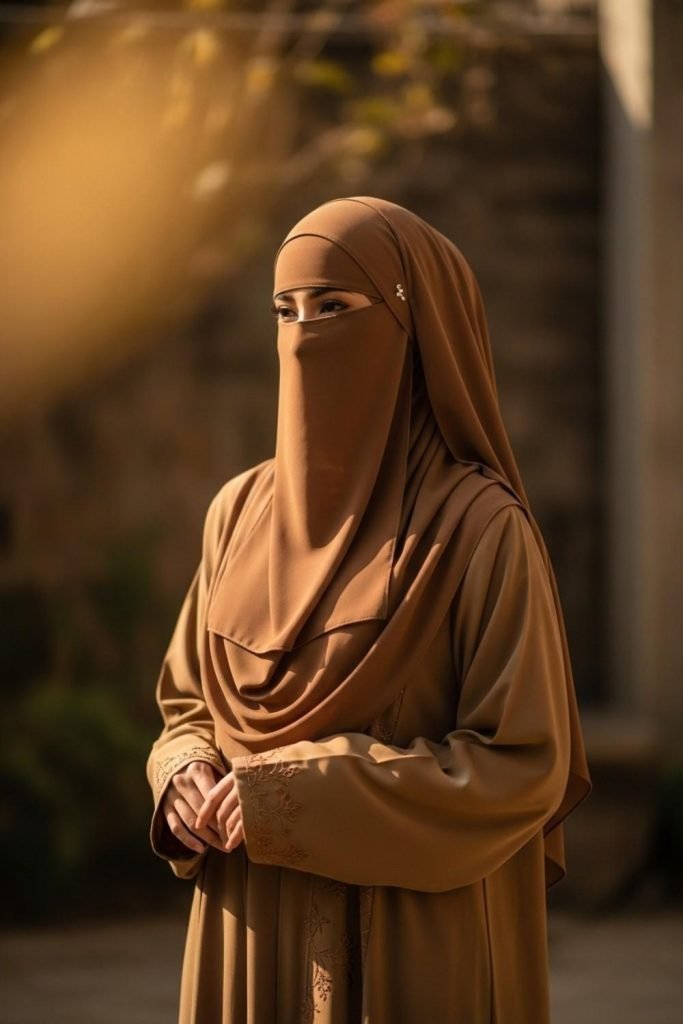 Earth-Tone Niqab Styling