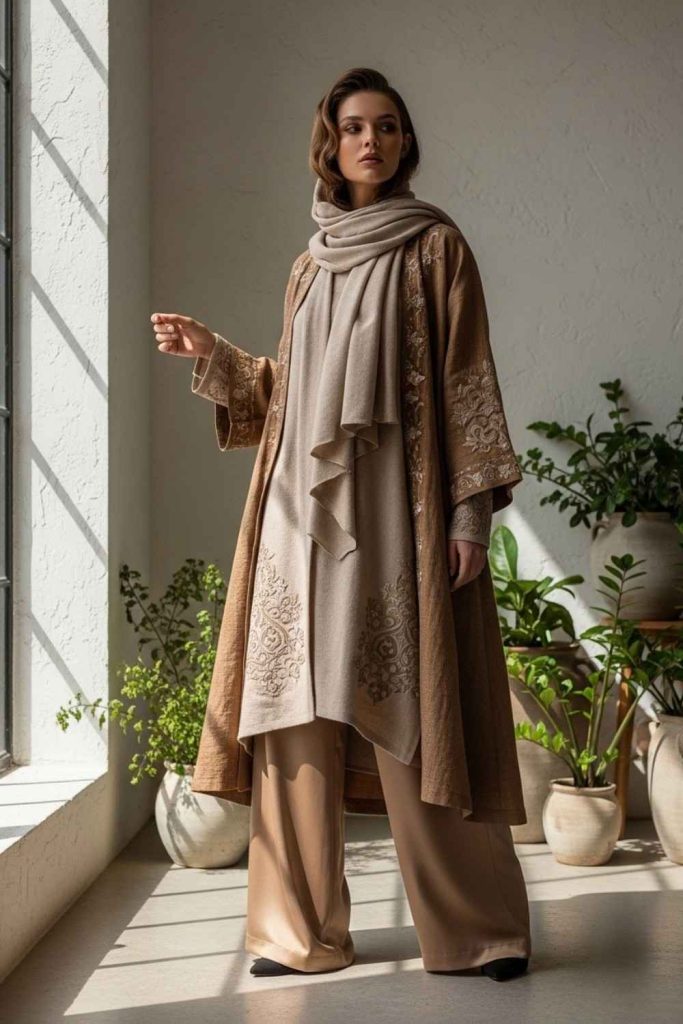 Earthy Neutrals with Royal Texture