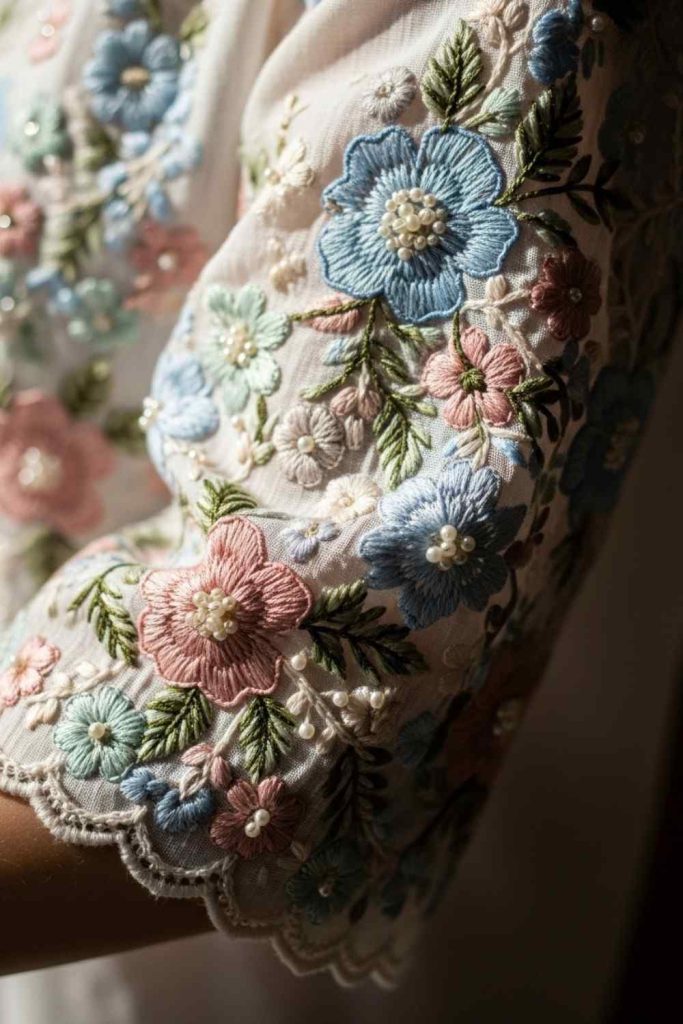 Floral Sleeve Details