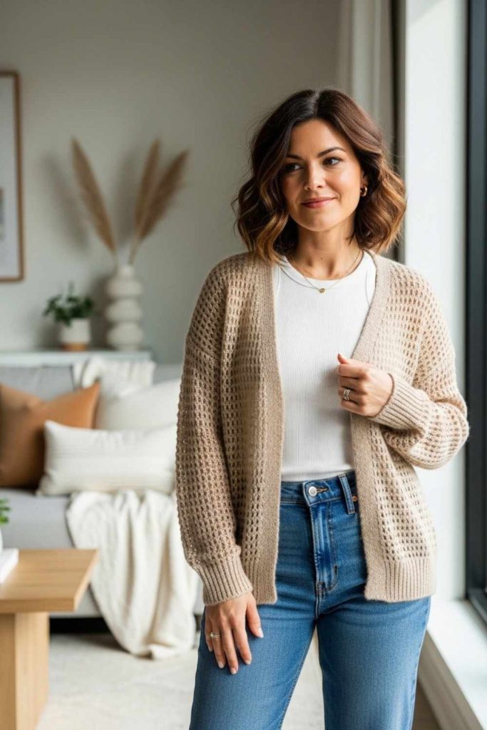 Lightweight Cardigan + Tank