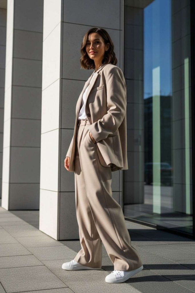 Oversized Neutral Suit