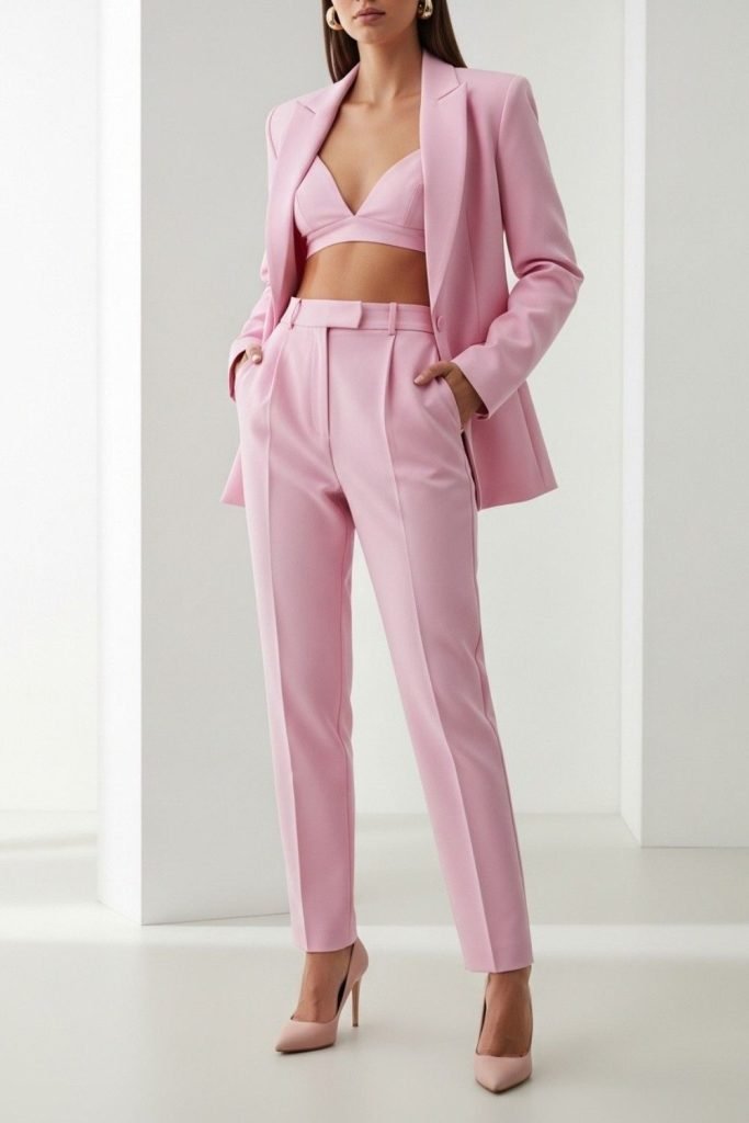 Pink Fringe Party Dress