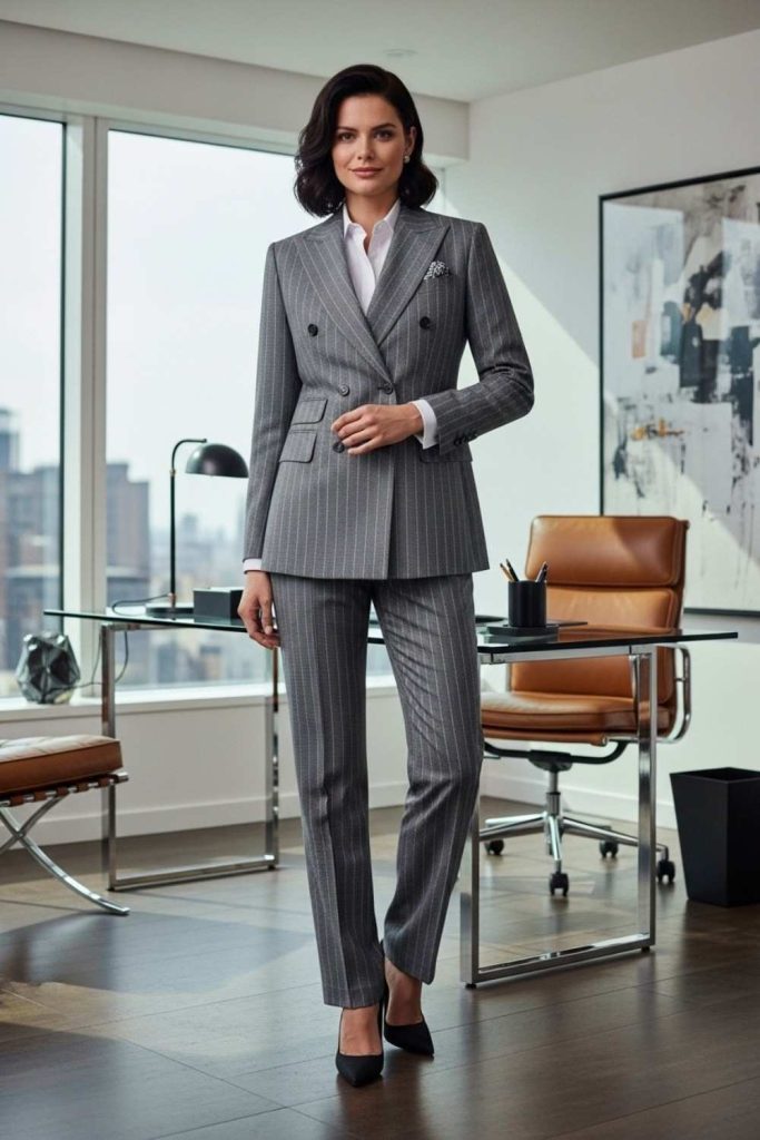 Pinstripe Power Suit