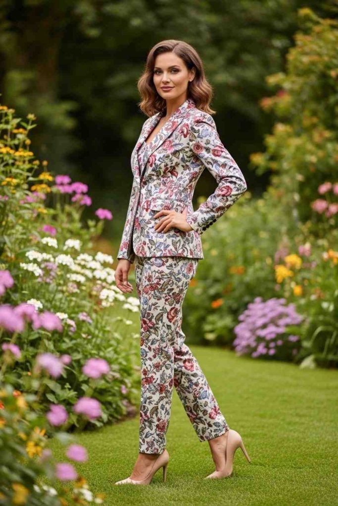 Printed Statement Suit