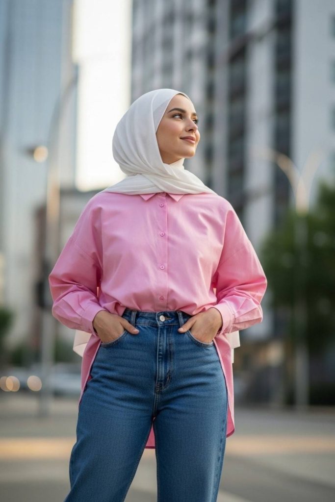 Relaxed Mom Jeans Look