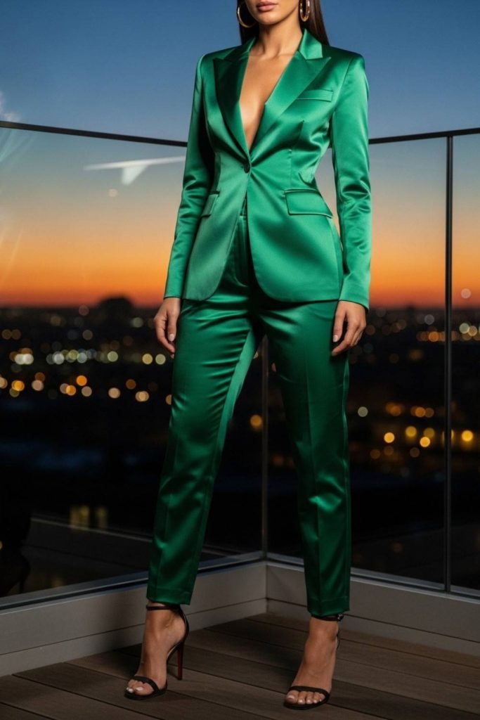 Satin Evening Suit