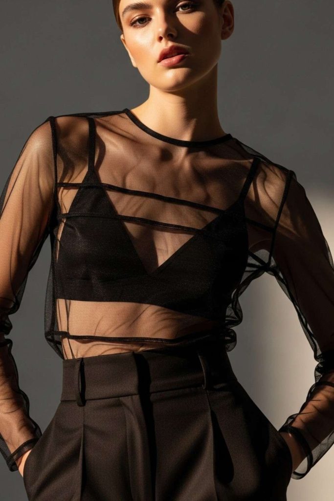 Sheer Layered Techwear