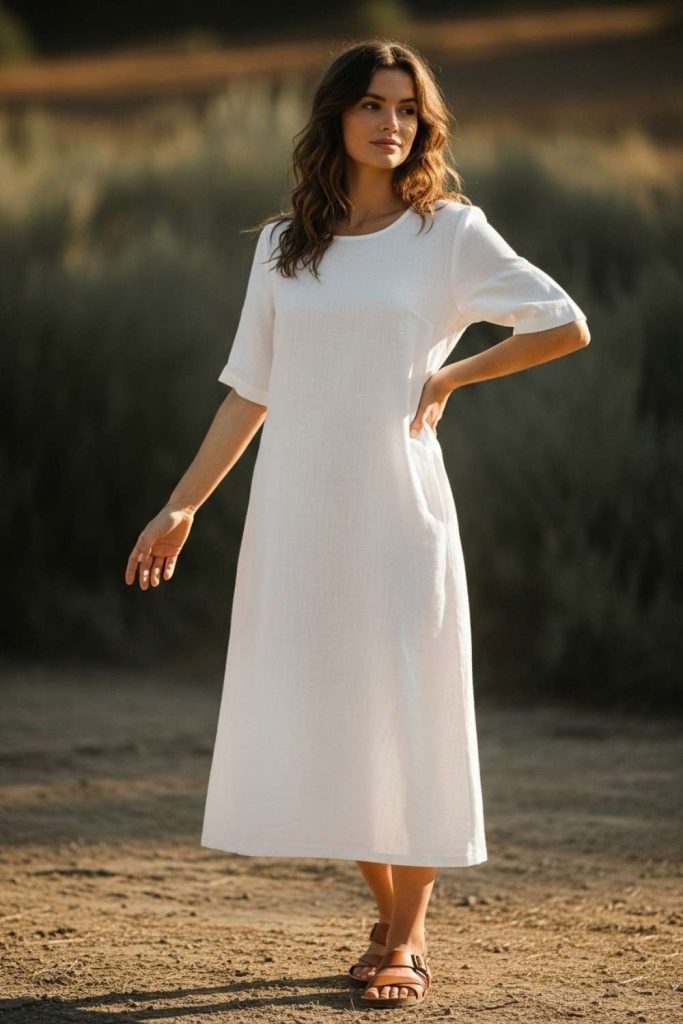 Simple Linen Dress