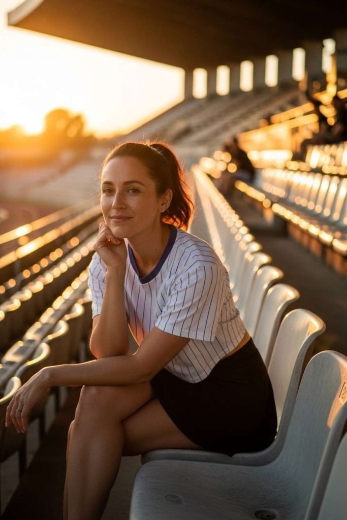 Sporty Mini Skirt + Graphic Tee