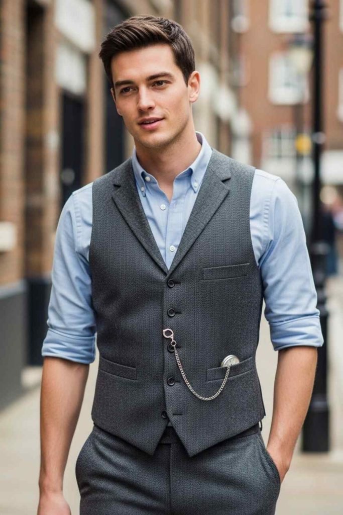 Tailored Waistcoat with Pocket Watch