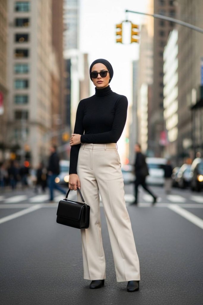 Wide-Leg Pants with Fitted Tops
