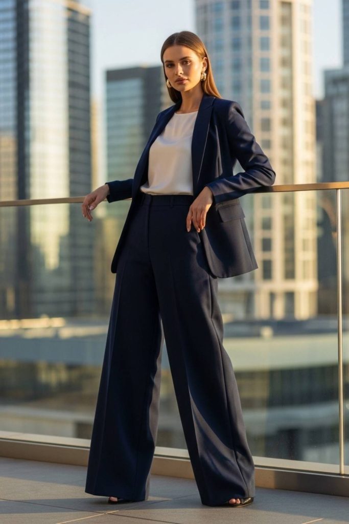 Wide-Leg Trouser Suit