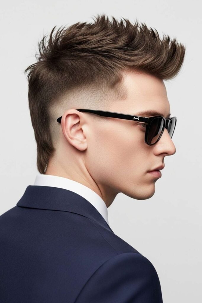 Burst Fade Mullet