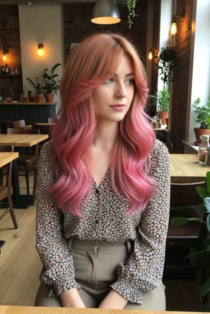 Mahogany Tousled Shag Mullet