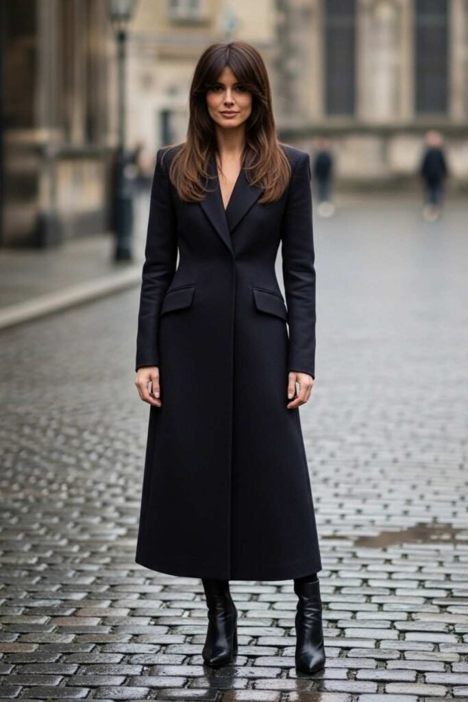 Chocolate Brown Sleek Mullet