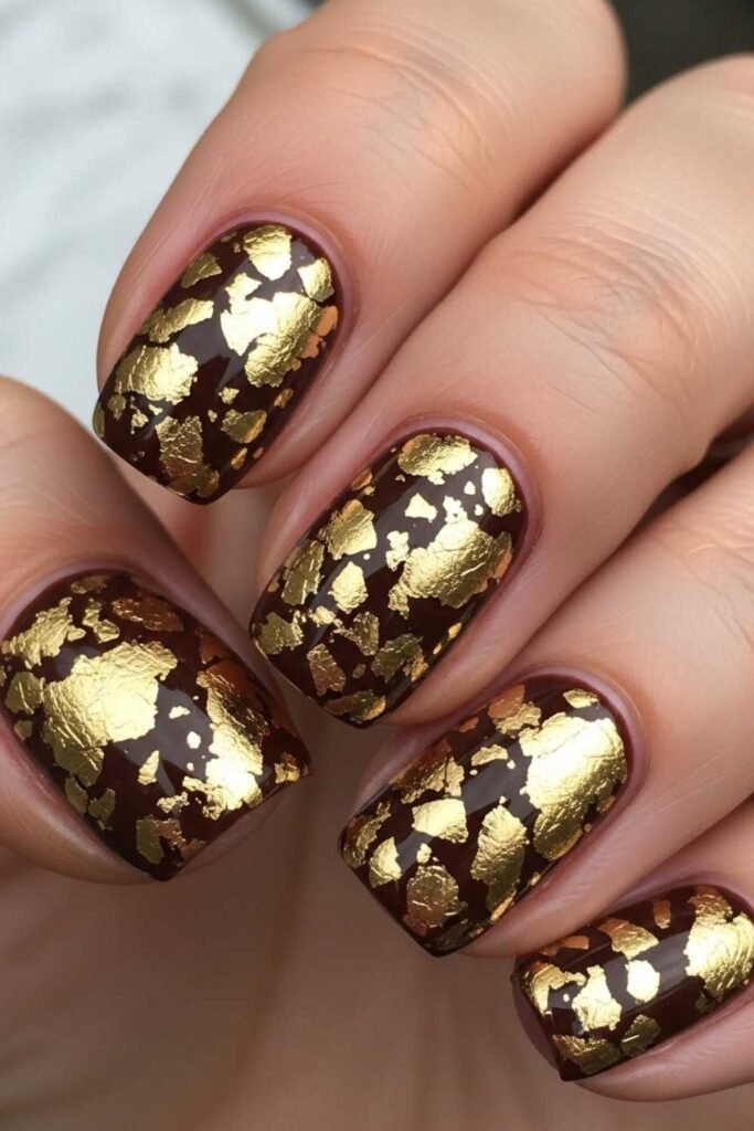 Dark Chocolate with Gold Foil