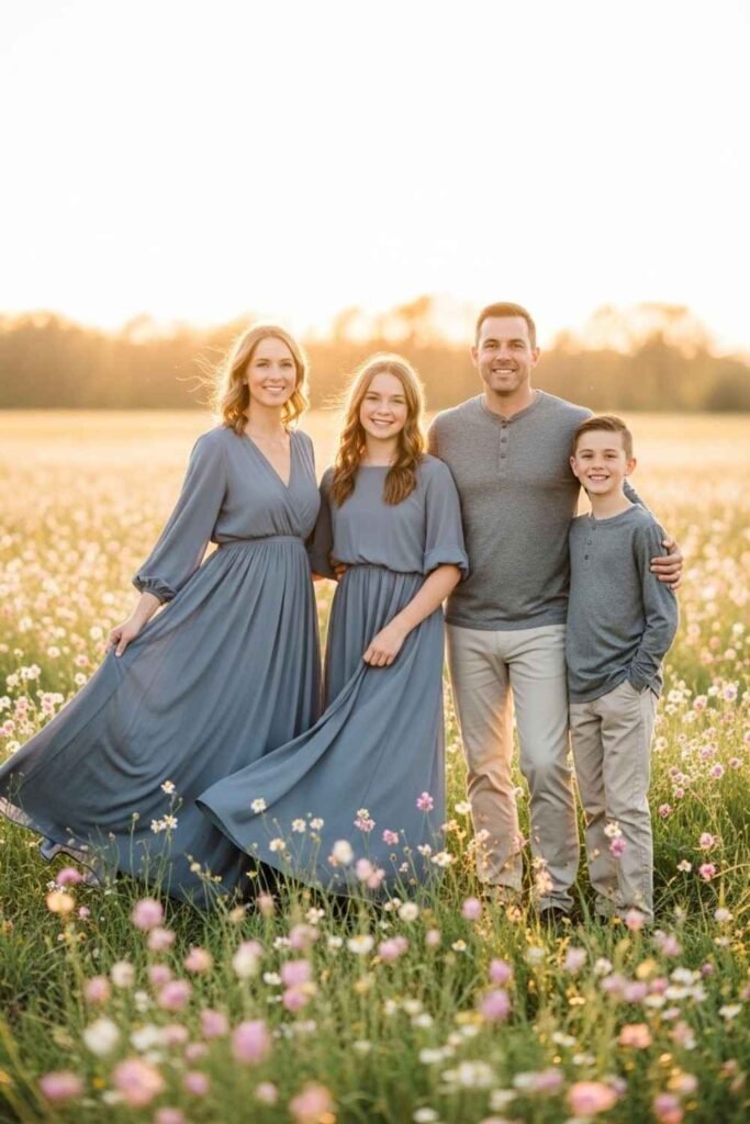 Dusty Blue Family Color Palette