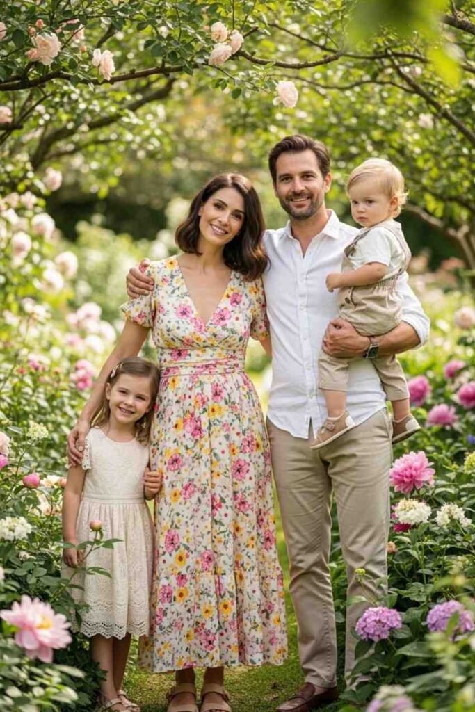  Floral Dress and Soft Neutrals