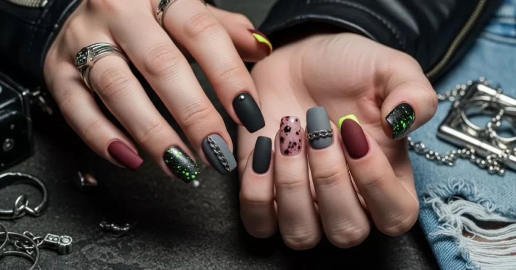 28 Grunge Nails Designs for an Alternative Aesthetic