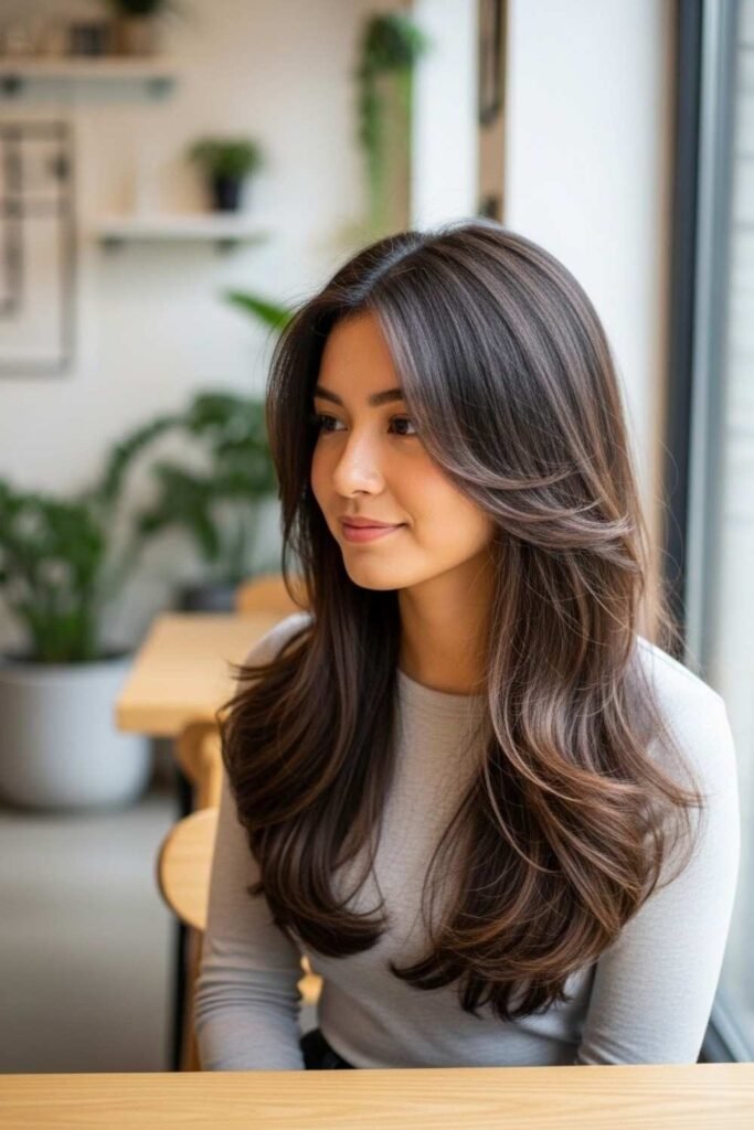 Korean Soft Long Mullet