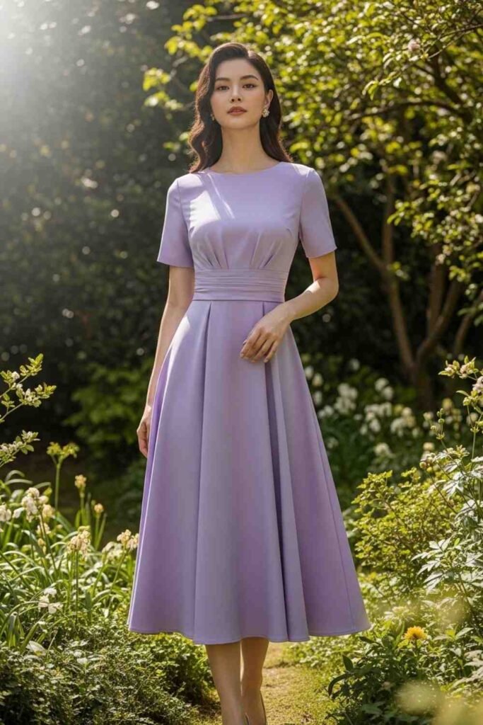 Light Purple A-Line Dress