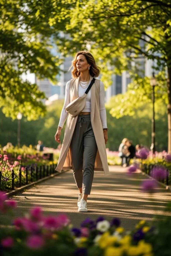 Longline Athletic Vest with Slim Joggers