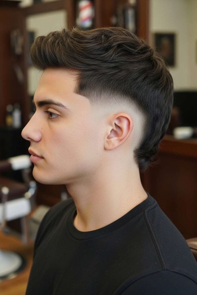 Low Fade Modern Mullet
