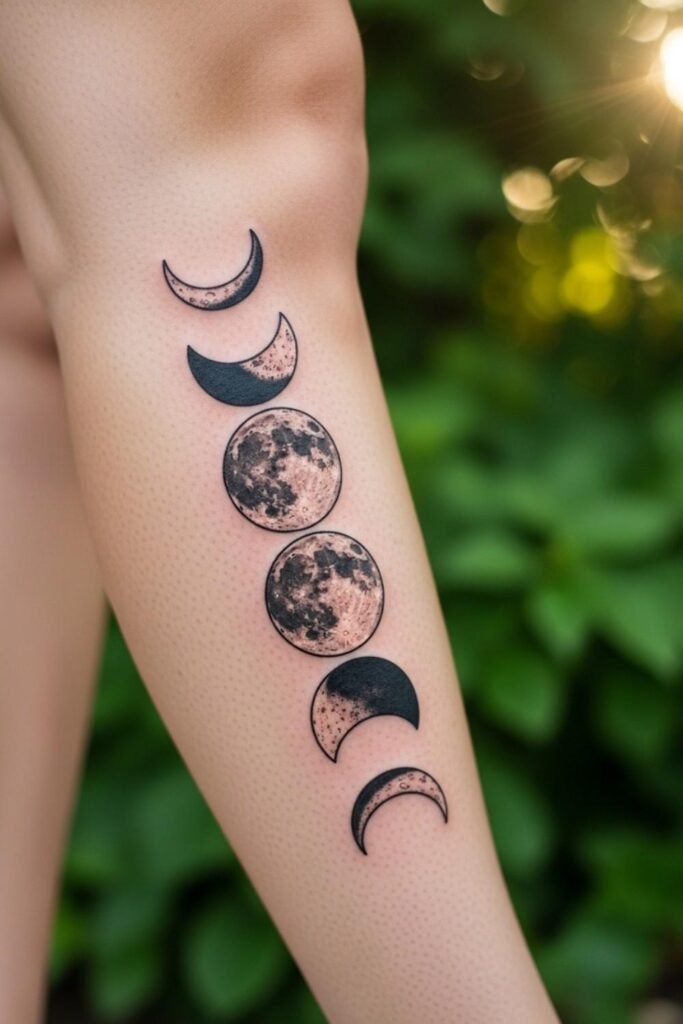 Moon Phases Vertical Design