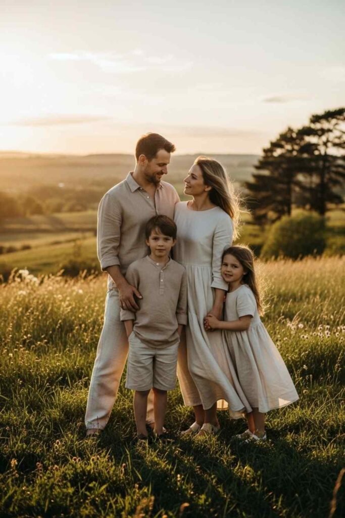 Neutral Linen Family Style