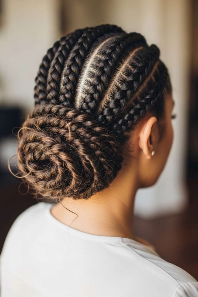Passion Twists Low Bun