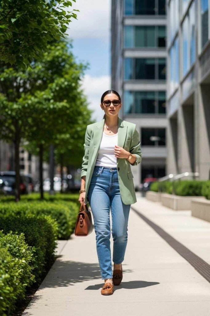 Pistachio Green Street Style