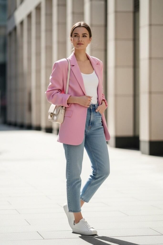 Powder Pink Minimal Outfit