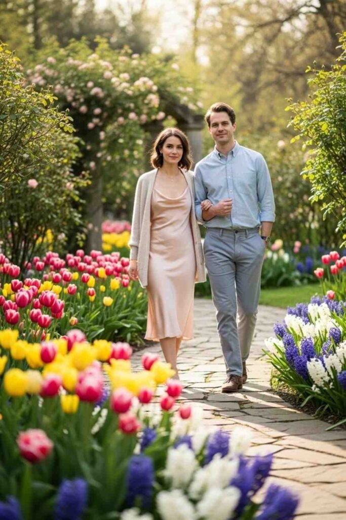 Soft Peach Slip Dress & Lightweight Cardigan